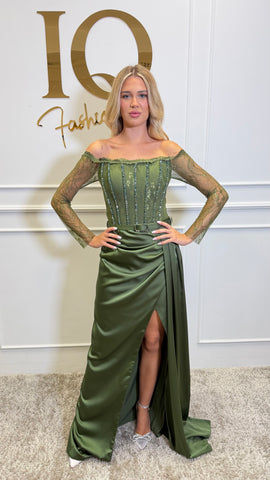 Rochie Maxxe Olive Green