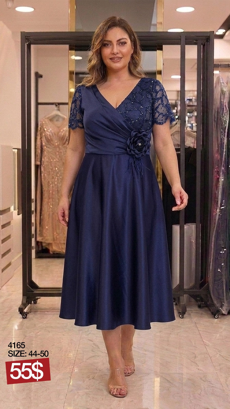 Rochie Zayra Dark Blue