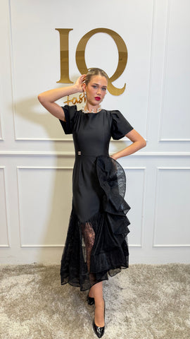 Rochie cu volan  Azzare Black