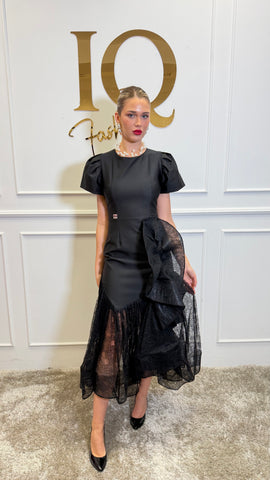 Rochie cu volan  Azzare Black