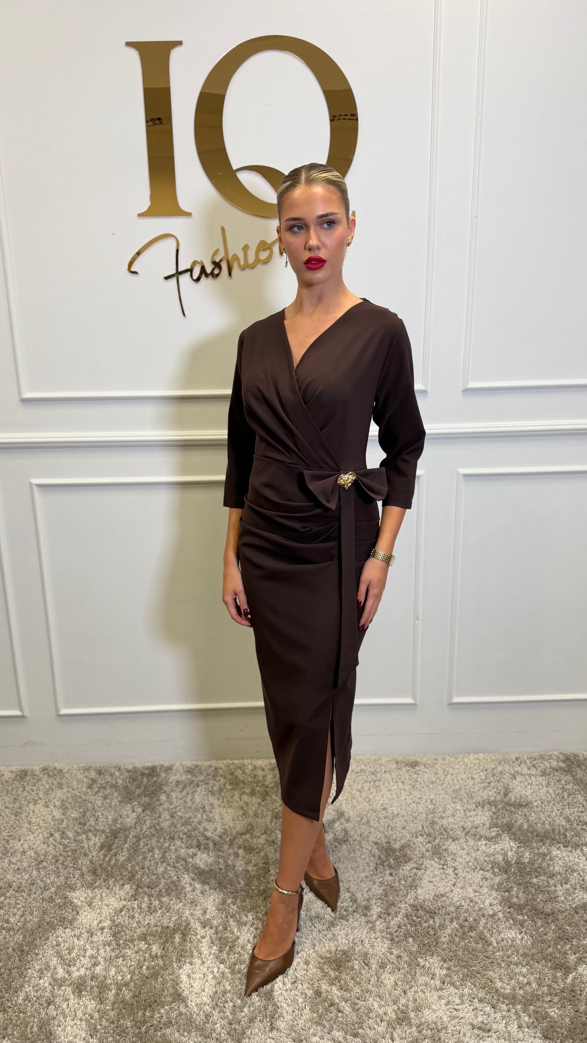 Rochie Ameris Brown(disponibila in 7 zile)