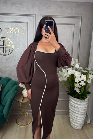 Rochie Emissia Brown