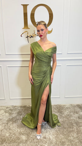 Rochie Amivia Olive Green