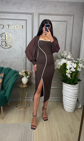 Rochie Emissia Brown