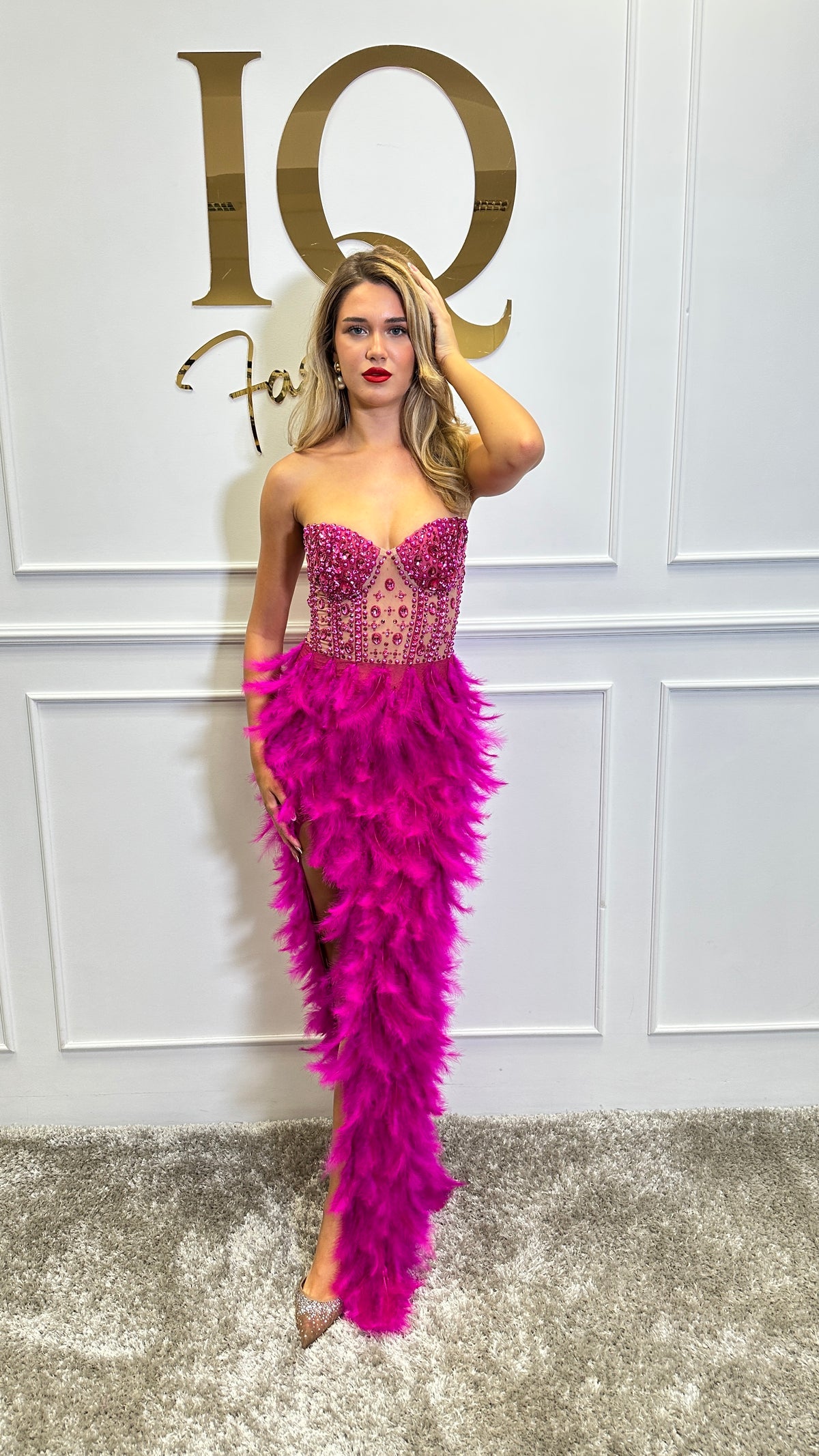 Rochie Kandy Lunga Fuchsia