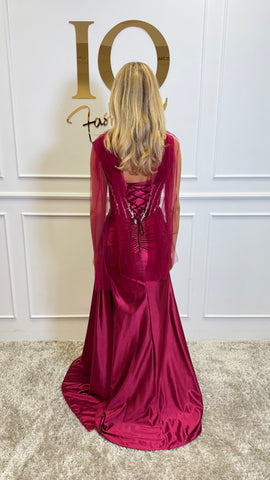 Rochie Cassily Bordo