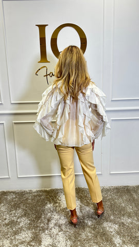 Pantaloni Karolina Soft Yellow