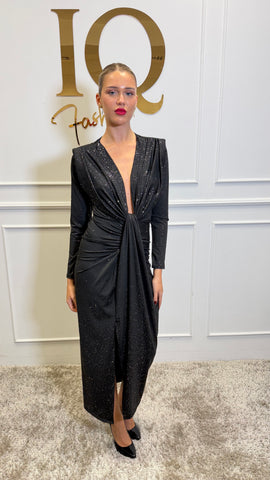 Rochie maneca Serabella  Glam Black
