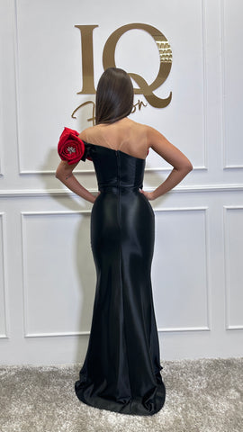 Rochie Spanis Black -Red