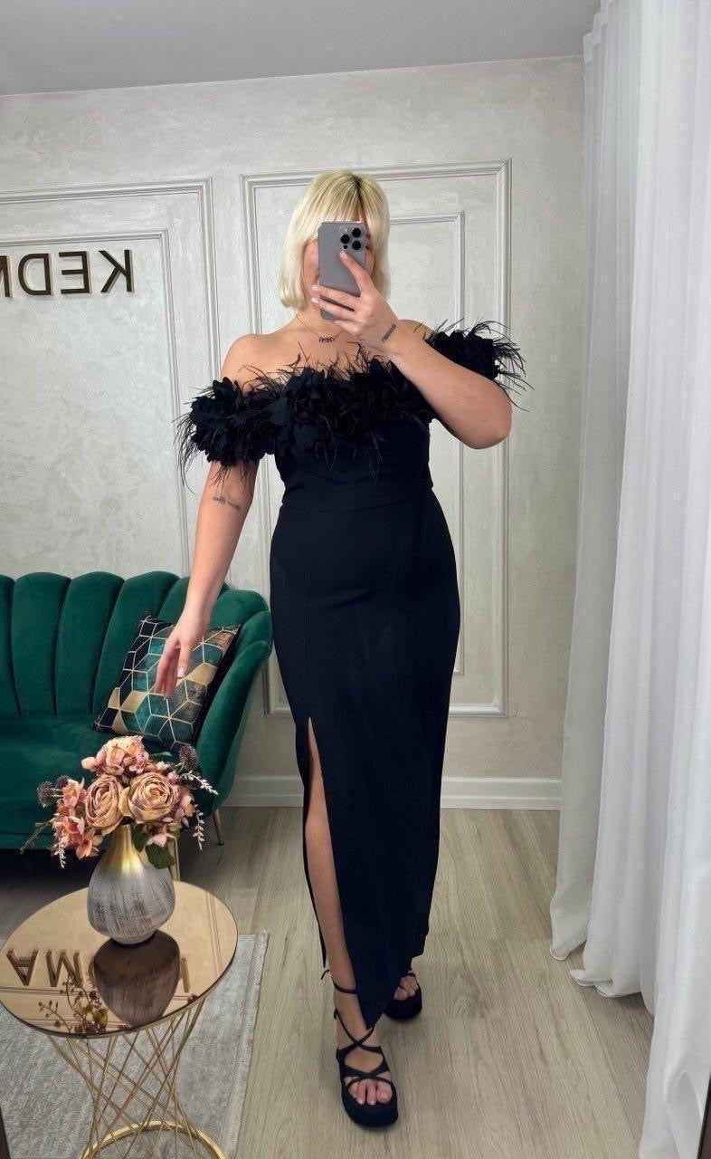 Rochie Sophie midi Black