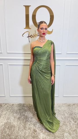 Rochie Aubrietta Olive Green