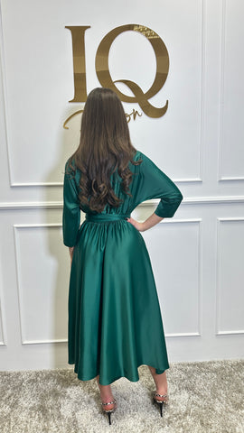 Rochie Carlino Green