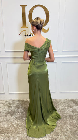 Rochie Amivia Olive Green