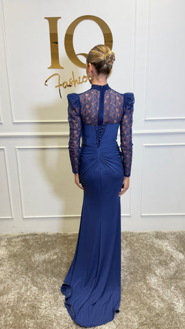 Indigo Rochie cu top Rochii by iqfashioncluj, featuring a stylish design and comfortable fit, shown on a model.