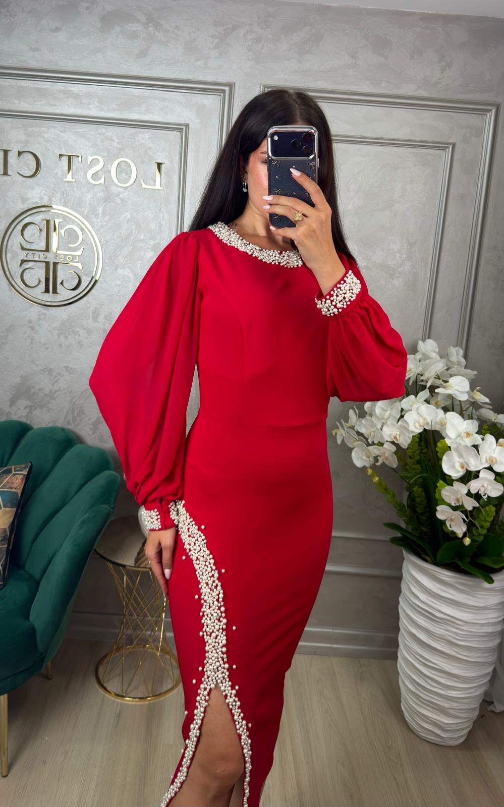 Rochie Mandine Red
