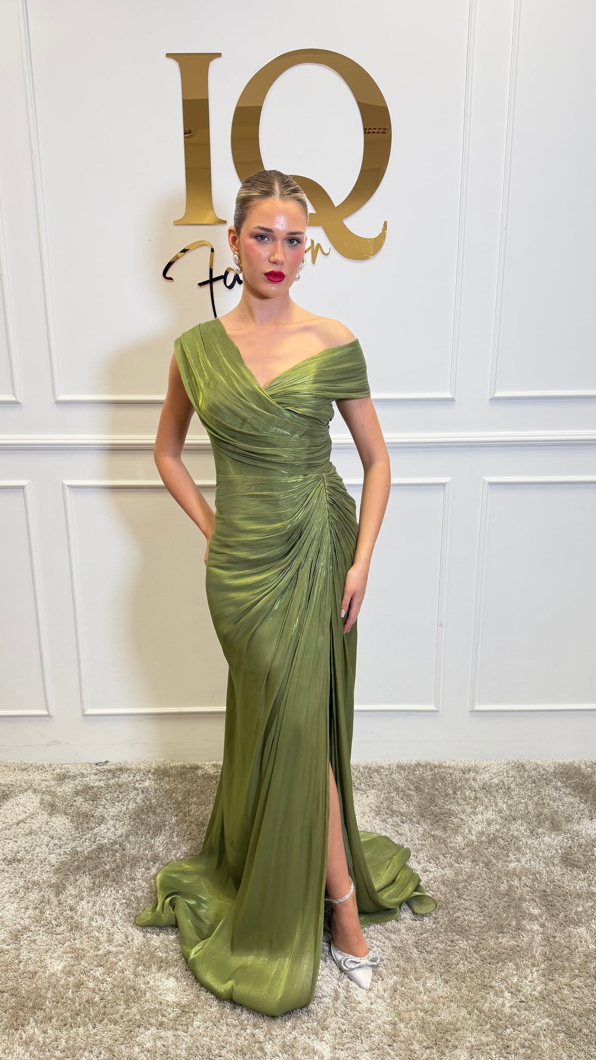 Rochie Amivia Olive Green