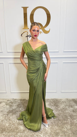 Rochie Amivia Olive Green