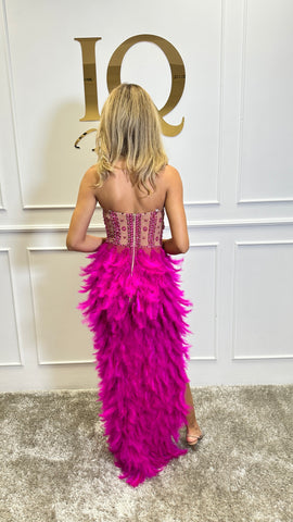Rochie Kandy Lunga Fuchsia