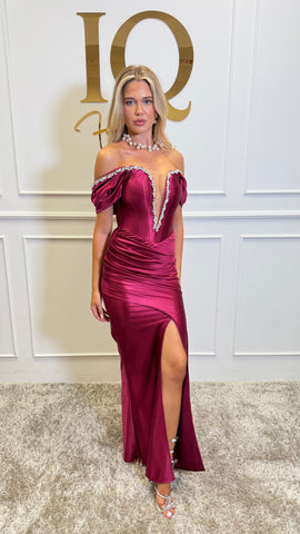 Rochie Alissyane Bordo