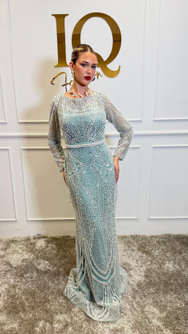 Rochie Dallia Minth de la ELVE STYLE SRL, cu croială elegantă și detalii moderne, vizibilă în imagine.