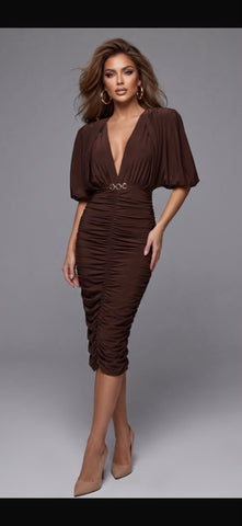 Rochie Anaiss  Brown