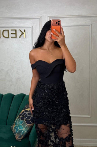 Rochie Fleur Black