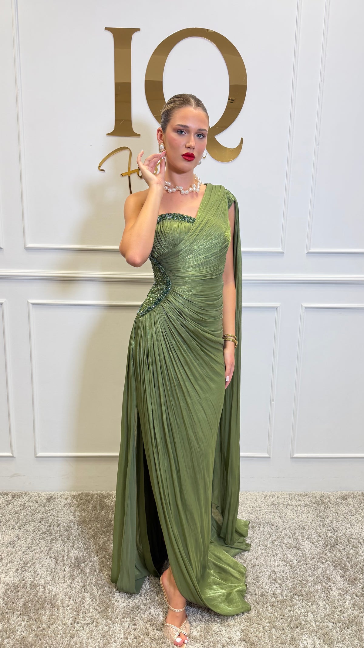 Rochie Aubrietta Olive Green