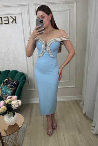 Rochie Pearly Blue