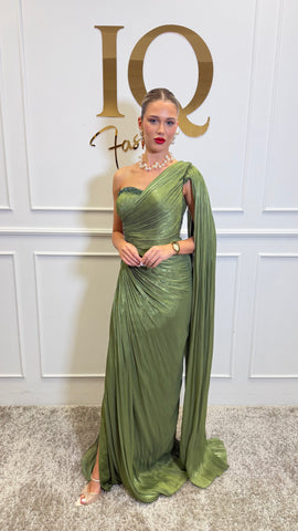 Rochie Aubrietta Olive Green