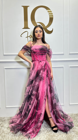 Rochie Fatisa Fuchsia