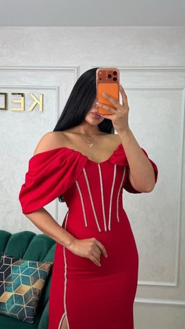 Rochie Rhonda Red
