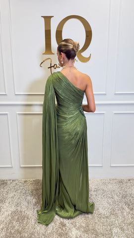 Rochie Aubrietta Olive Green