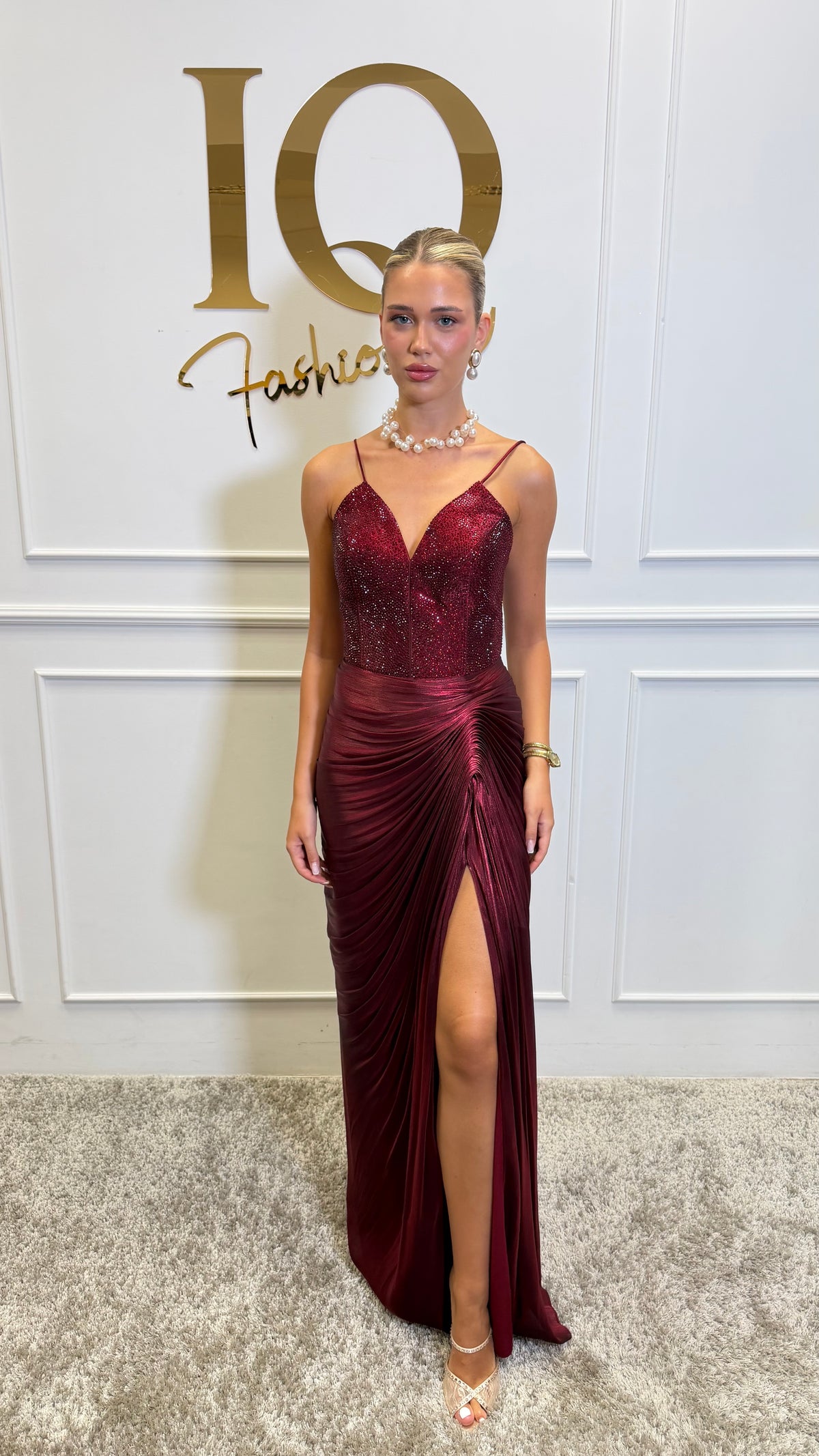 Rochie Astigia Bordo