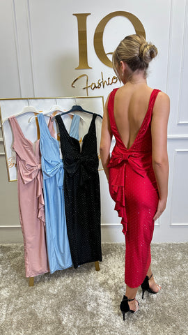 Rochie Diamond midi Blue