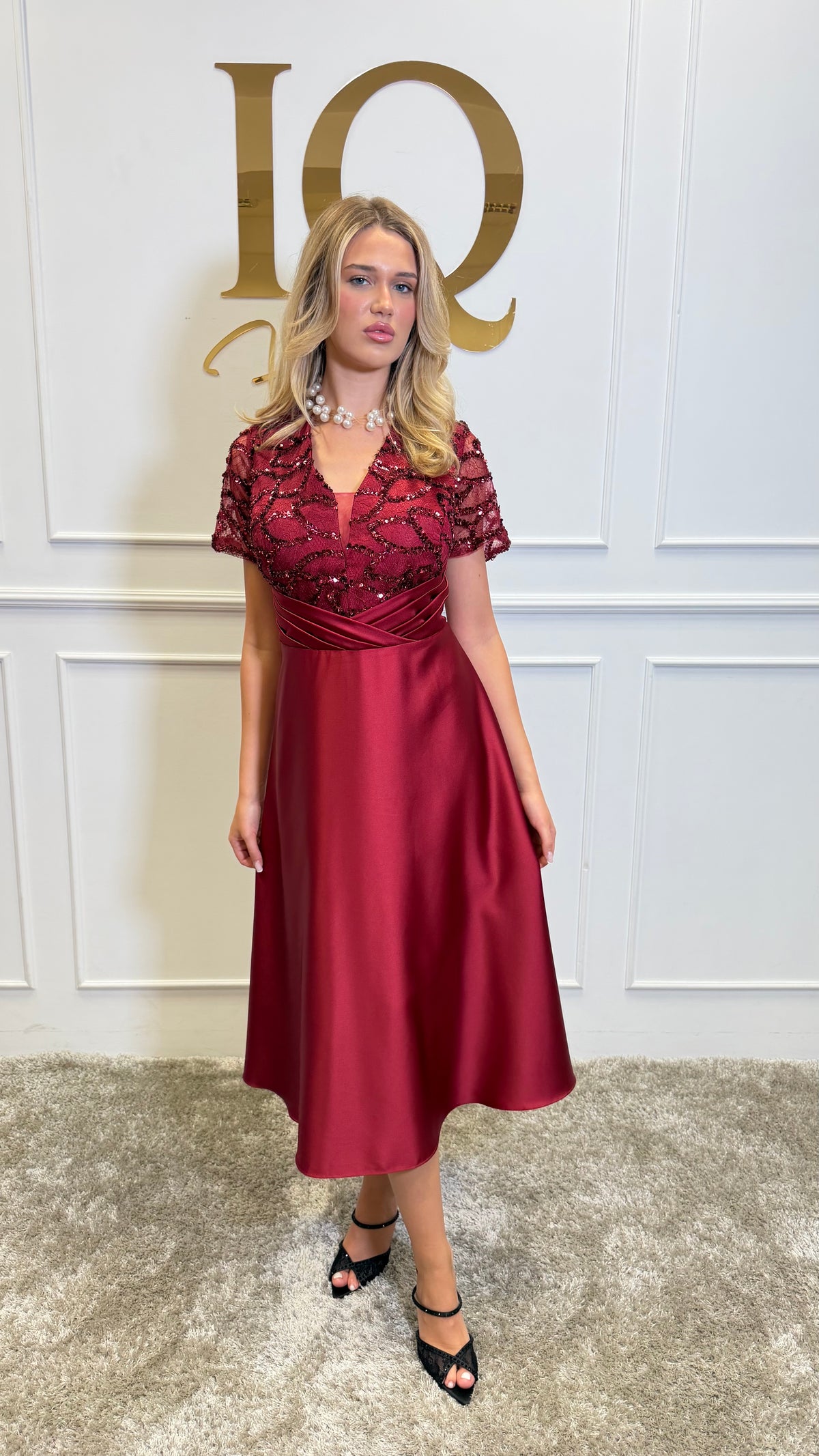 Rochie Zaffire Bordo