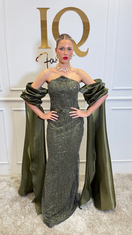 Rochie Bianette Olive Green