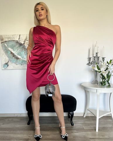 Rochie Simone scurta Bordo